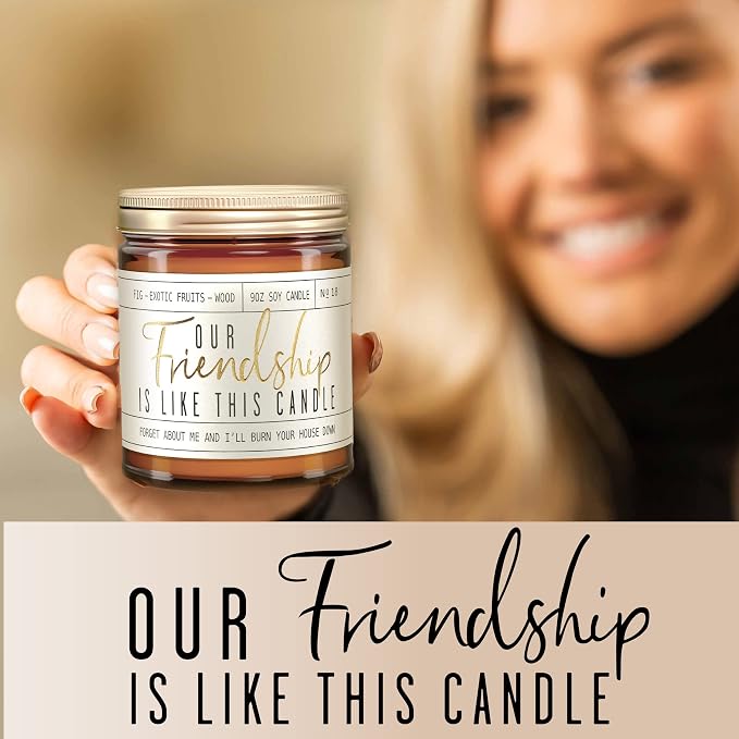 Soy Candle: Our Friendship, Fig & Sandalwood by Soy and Sass