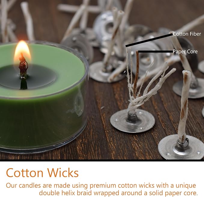 Lemon Verbena Scented - Soy Tealight Candles, 12 Pack - Highly Scented - Handmade in The USA - Candeo Candle - Summer Scents