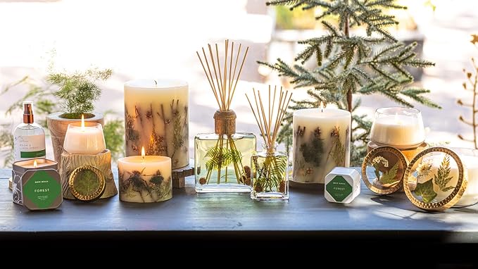 Rosy Rings Forest Botanical Reed Diffuser 4oz - Lasts 6-12 Months, Aromatherapy Diffuser, Reed Diffuser Sticks, Diffuser with Botanicals Perfect for Home Decor!