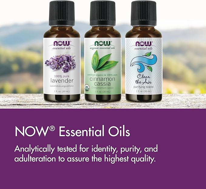 NOW Essential Oils, Peace, Love and Flowers, Sweet Floral Aromatherapy Scent, Blend of Pure Essential Oils, Vegan, Child Resistant Cap, 1-Ounce