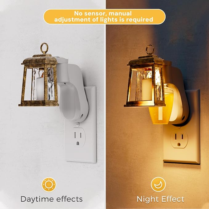 L LOHAS LED Wall Fragrance Plug in with Candle Night Light Compatible with Bath and Body Works Fragrance, Wall Plug Essential Oil Diffuser with Nightlight for Hallway, Bathroom (1 Pack)