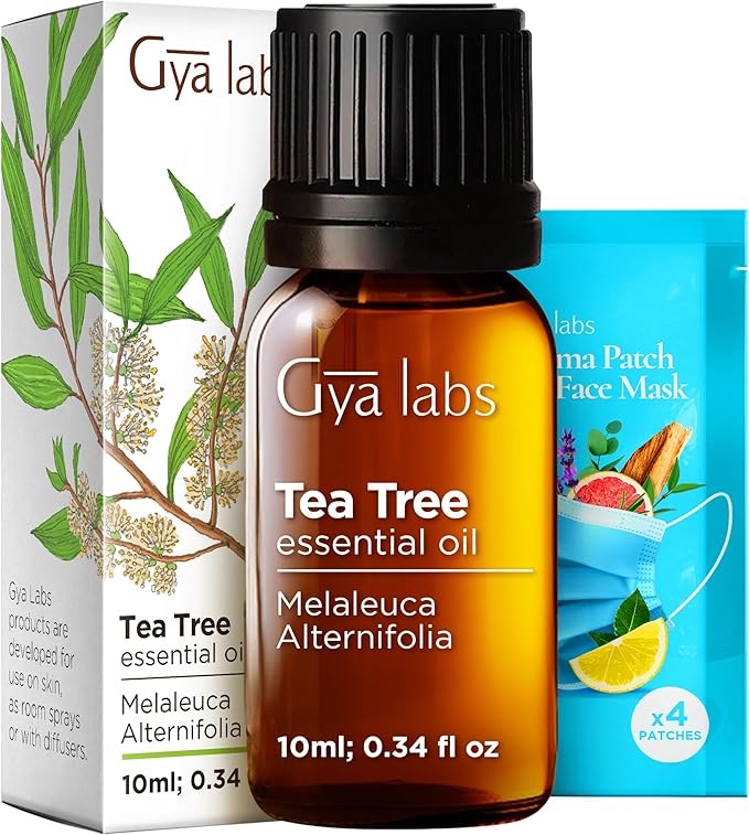 Manuka Essential Oil for Nail & Tea Tree Oil for Skin Set - Aromatherapy Grade Essential Oils Set - 2x10ml - Gya Labs