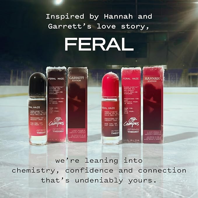 STRING THEORY x Off Campus - Hannah - Women's Pheromone Roll On Perfume Oil - Spicy & Sweet Vanilla Amber Boozy Gourmand Musk - Dark Rum, Vanilla, Tonka Bean - Lasts 3 Hrs Long - Phero-Mimetic Perfume