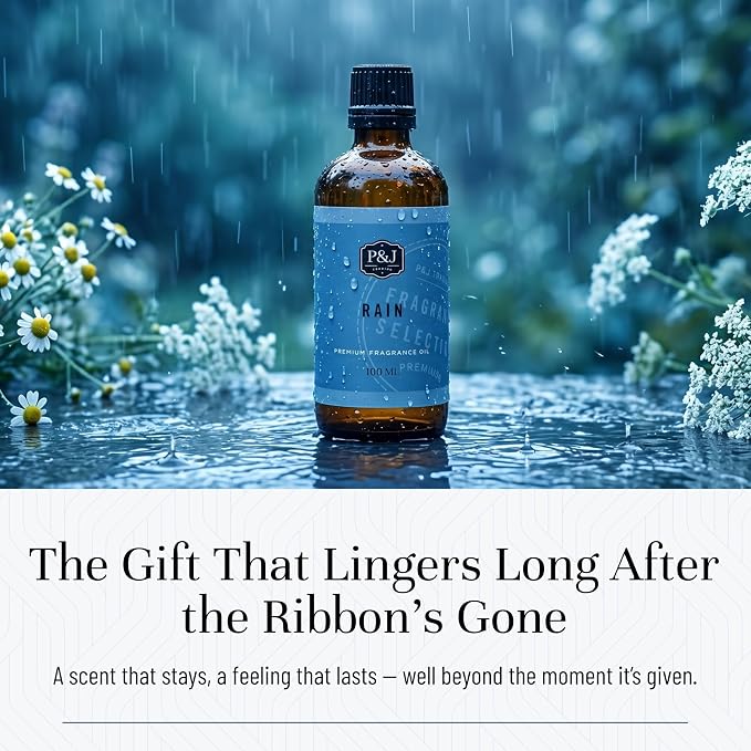 P&J Trading - Rain Scented Oil 100ml - Fragrance Oil for Candle Making, Soap Making, Diffuser Oil