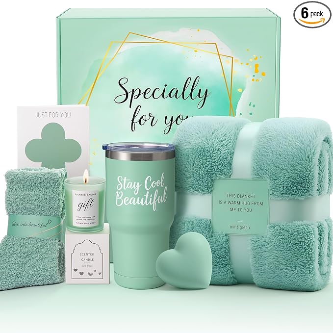 Birthday Gifts for Women Friendship, Relaxing Spa Gift Basket Set for Women, Self Care Gifts Unique Birthday Gift Idea for Mom, Her Best Friends, Sister, Wife, Girlfriend, Coworker, Teacher, Christmas