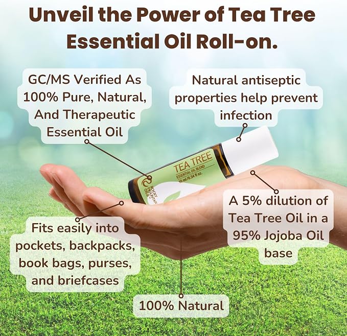 Rocky Mountain Oils - Tea Tree 10ml Roll-On - Essential Oil Blend 10 ml