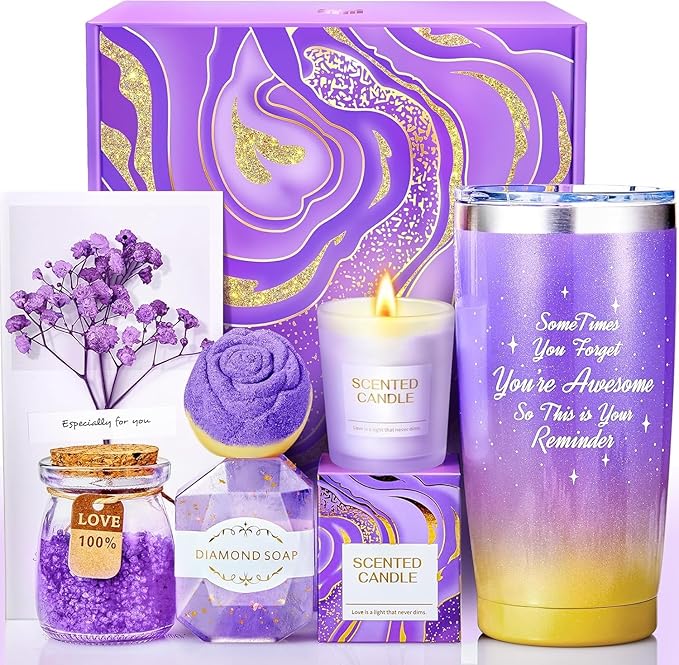 BodyRefresh Birthday Gifts for Women Self Care Gifts for Her, Gift Baskets Care Package Gift Set Get Well Soon Gift for Women Happy Birthday Gift Ideas Spa Set for Adult Grandma Wife