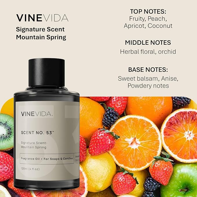 VINEVIDA [4oz] Patchouli Fragrance Oil for Candle Making and Soap Making - Premium Candle Scents for Soy Candles
