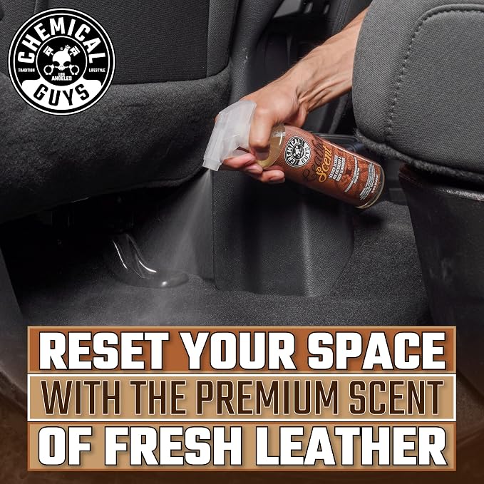 Chemical Guys AIR_301 Best Air Freshener Kit - New Car Scent, Leather Scent & Signature Stripper Scent, (Great for Cars, Trucks, SUVs, RVs & More) (3) 16 fl oz Bottles