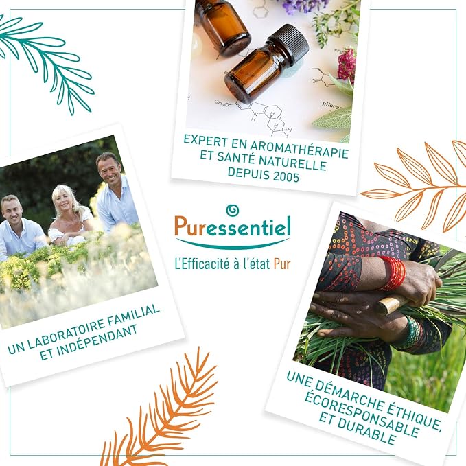 Puressentiel Diffusion Essential Oil - Naturally Derived Aromatherapy Blend - Formulated for Diffusion - Made with Essential Oils - Eco-Friendly Products - 1.01 oz