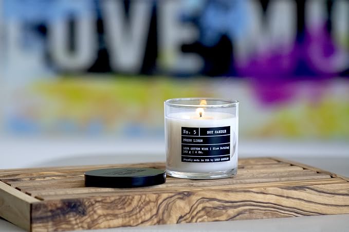 Lulu Candles | Passionfruit Infused Mango | Luxury Scented Soy Jar Candle | Hand Poured in The USA | Highly Scented & Long Lasting- 6 Oz.