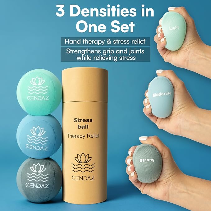 Stress Relief Gifts with Heated Eye Mask, Stress Balls for Adults, Shower Steamers & Adult Coloring Book for sinus relief – Self Care Relaxation Kit, Anxiety Relief Items