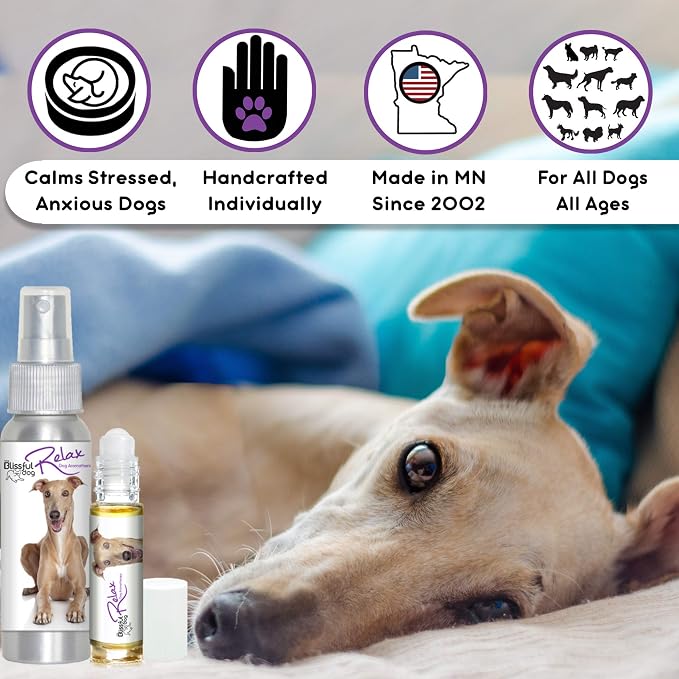 The Blissful Dog All Natural Greyhound Relax Dog Aromatherapy Spray