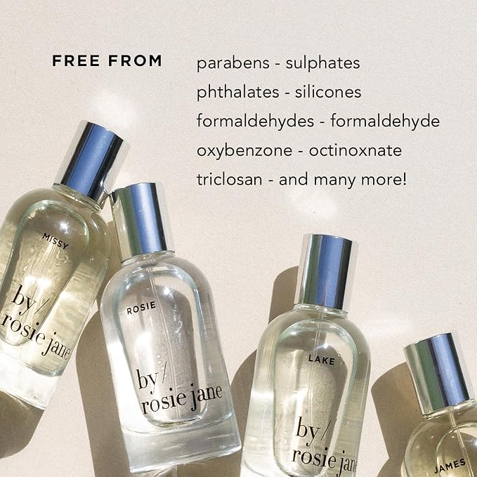By Rosie Jane Perfume Oil (Dylan) - Travel Size Roll On Perfume with Notes of Bergamot Blossom, Guaiac Wood & Amber Silk - Paraben, Sulfate & Phthalate Free (7ml)