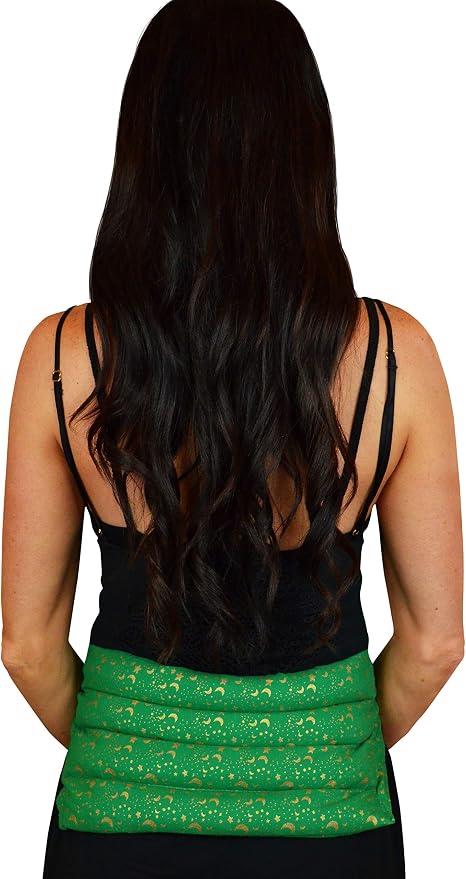 Nature's Approach Aromatherapy Belted Lumbar Wrap | Hot or Cold Therapy with a Soothing Blend of 12 Natural Herbs | Microwave and Freezer Safe