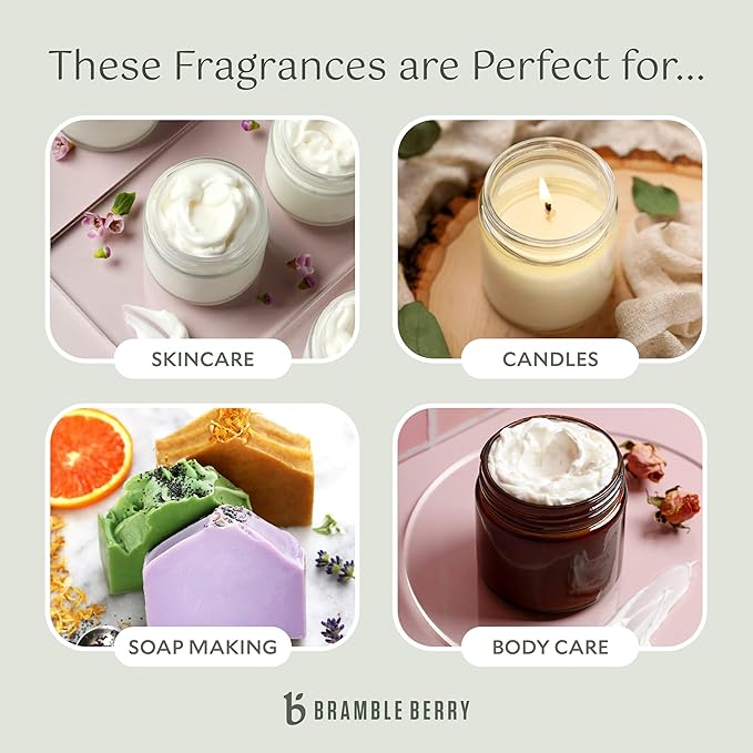 Bramble Berry Bramble Berry Fragrance Oil 2 fl oz | Sweet Fruity Floral Blend with BlackBerry, Raspberry & Amber Scent for Candle Making | DIY Supplies for Candles & Aromatherapy | Vegan Skin Safe
