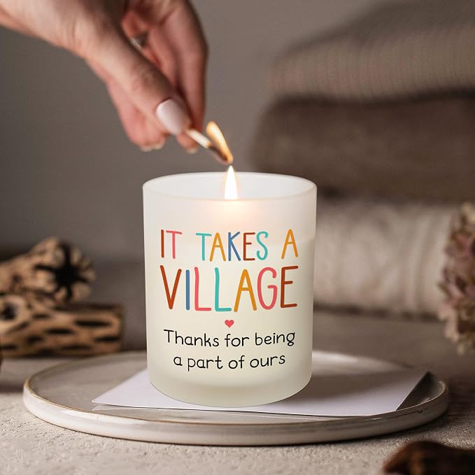 OASSIE Teacher Appreciation Gifts - Vanilla Lavender Candle 10 oz - Thank You Teachers Day Nurses Appreciation Gifts for Women Coworkers Employee Daycare Provider Babysitter, Therapist Nanny Gift