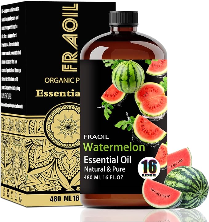 Watermelon Essential Oil, Watermelon Oil 16 Fl Oz 480ML for Diffuser Humidifier Yoga Cleaning DIY Candle Soap Making Essential Oils