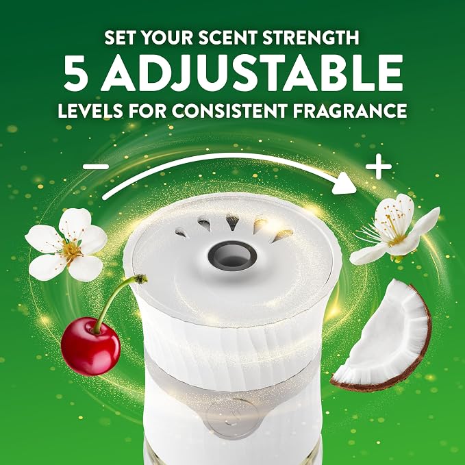 Air Wick Plug-In Scented Oil Refills, 4 Count, Paradise Retreat, Air Freshener, Essential Oils