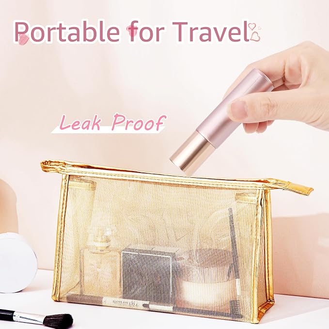 10 Pack 10mL Essential Oil Roller Bottles Empty Glass Roll On Bottles Rose Gold with Stainless Steel Ball Applicator for Perfume Refillable Leak Proof Travel Portable DIY Craft Eye Care Sample