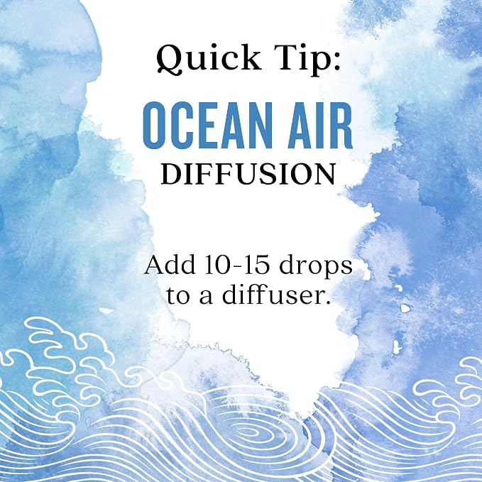 Aura Cacia Ocean Air Essential Oil Blend, Boxed 0.25 fl. oz. - Light Aroma, No Synthetic Fragrances