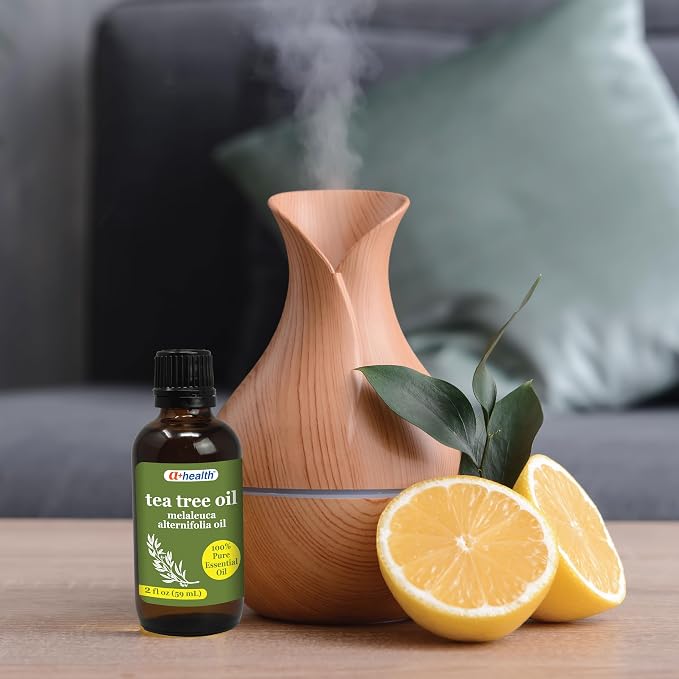 A+Health Tea Tree Essential Oil 100% Pure 2 fl oz Melaleuca Alternifolia | Undiluted Melaleuca Alternifolia Essential Oil, Made in USA, Glass Bottle for Purity