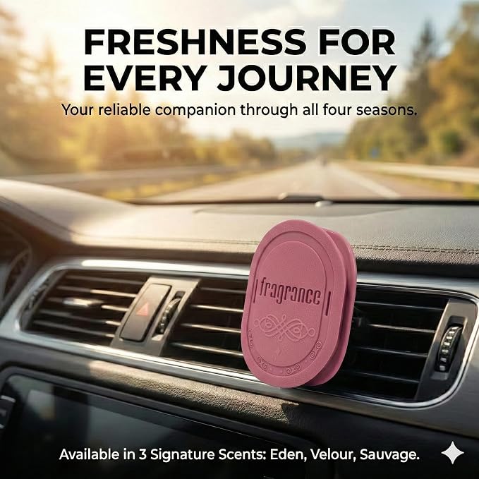 Strong Scent Car Air Freshener, Car Diffuser, Made from Natural Essential Oils, Slow Emission & Long Lasting, Refresh & Air Purifying, Non-toxic, Replaceable, SDS/SGS Certified, 1 Pack
