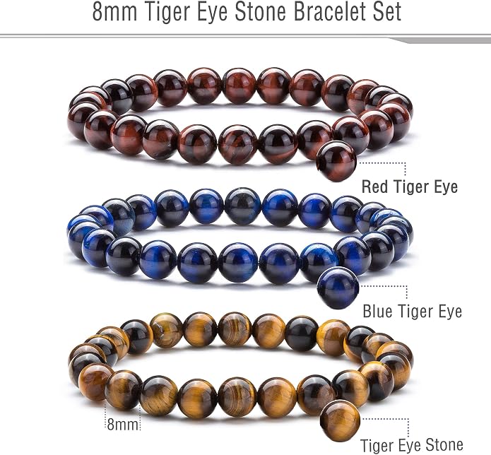 Men Women 8mm Natural Stone Lava Rock Diffuser Bracelet Elastic Yoga Agate Beads Bracelet Bangle
