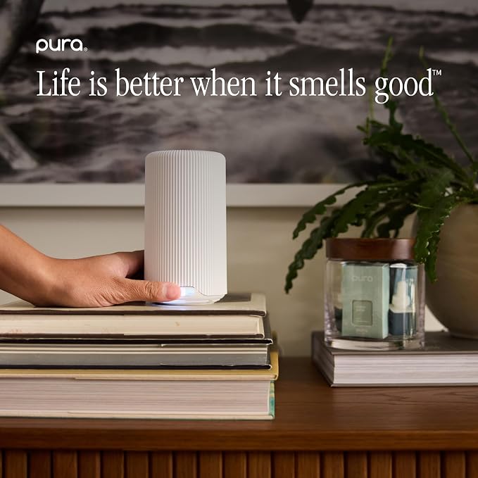 Pura & Brooklyn Candle Home Scent Refill - Smart Home Air Diffuser - Hours of Luxury Fragrance per Refill - Clean & Safe Pura Diffuser Refills - Brooklyn (2 Pack)
