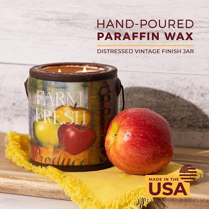 A CHEERFUL GIVER 95hr 20oz Scented Candle - Juicy Apple - Multi-Wick Glass Candle - Gifts For Men and Women