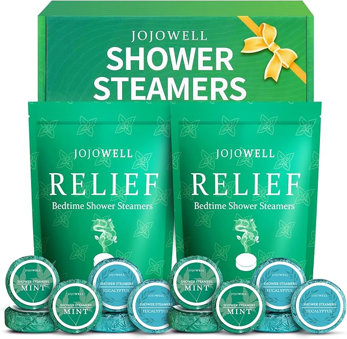 Eucalyptus & Mint Shower Steamers Aromatherapy with Essential Oils - 12 Pack Gifts for Women Men, Eucalyptus for Shower, Nasal Relief, Birthday Mothers Day Gifts for Mom Wife