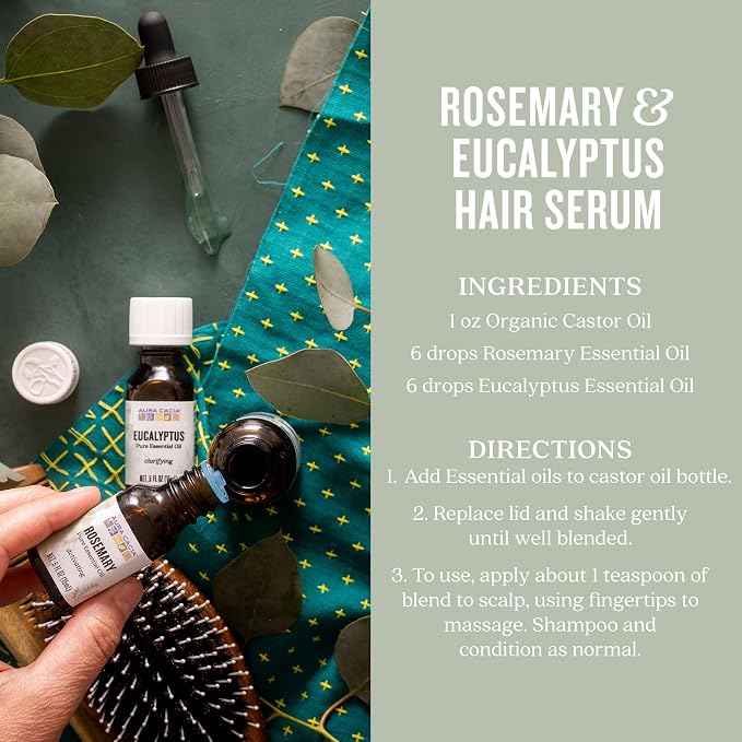 Aura Cacia 100% Pure Essential Oils - Eucalyptus - 0.5 oz