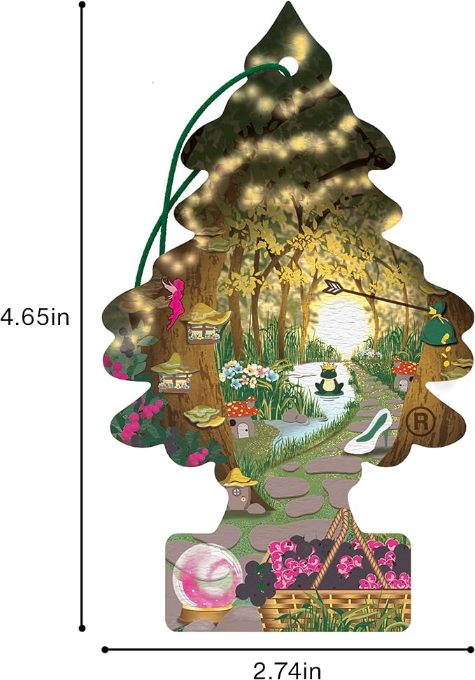 LITTLE TREES Car Air Freshener | Hanging Tree Provides Long Lasting Scent for Auto and Home | Enchanted, 24 Air Fresheners