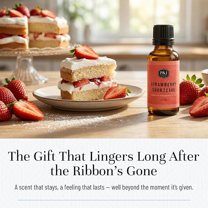 P&J Trading Fragrance | Strawberry Shortcake Oil 30ml - Candle Scents for Candle Making, Freshie Scent, Soap Making Supplies, Diffuser Oil Scents