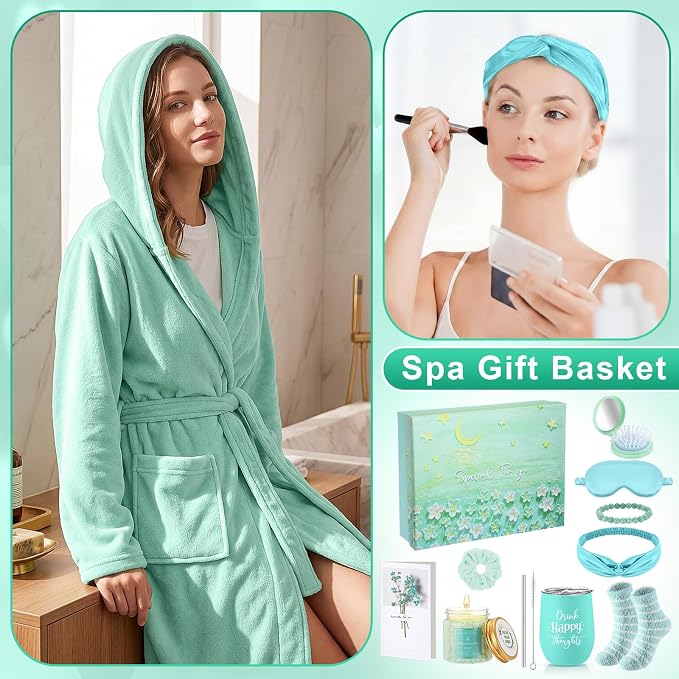 11 Pcs Birthday Gift for Women Mother Gifts Set Spa Gift Baskets for Women Get Well Care Package for Mom Her Wife Friend