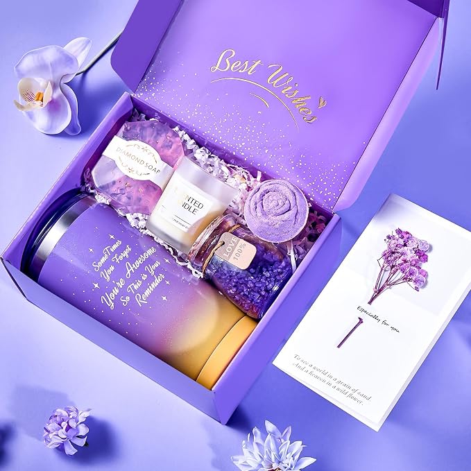 BodyRefresh Birthday Gifts for Women Self Care Gifts for Her, Gift Baskets Care Package Gift Set Get Well Soon Gift for Women Happy Birthday Gift Ideas Spa Set for Adult Grandma Wife