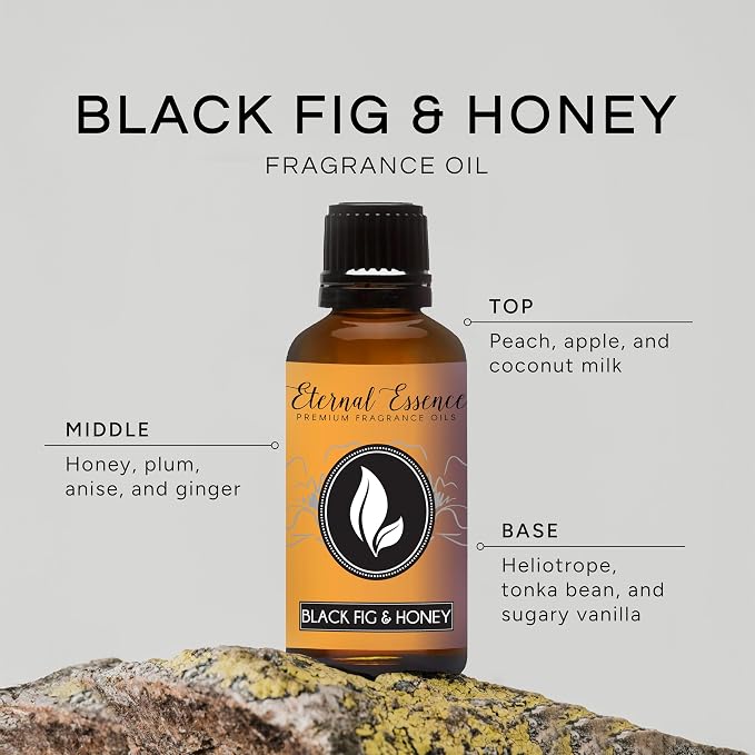 Eternal Essence Oils Black Fig & Honey 30ml Premium Fragrance Oil - for Candle, Soap Making, Aromatherapy, Diffusers, Home Care, & Humidifiers