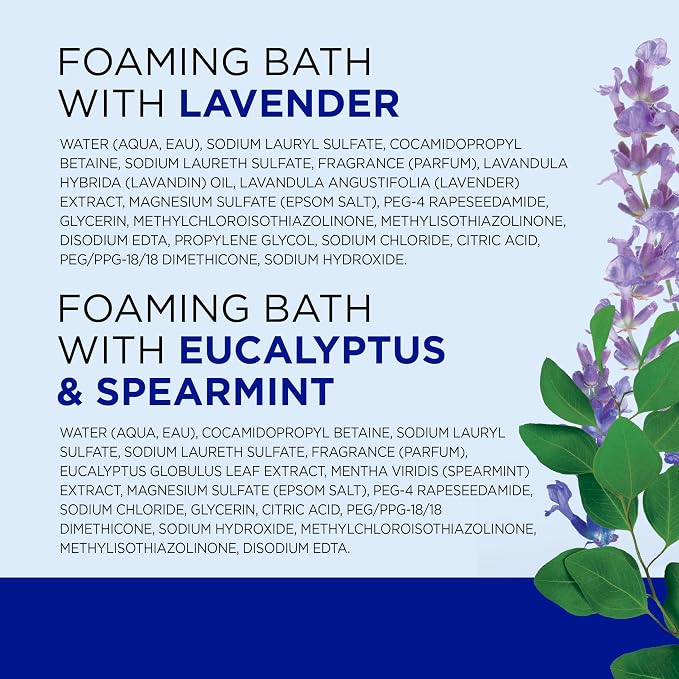 Dr Teal's Foaming Bath with Pure Epsom Salt, Lavender & Eucalyptus, 34 fl oz (Pack of 2)