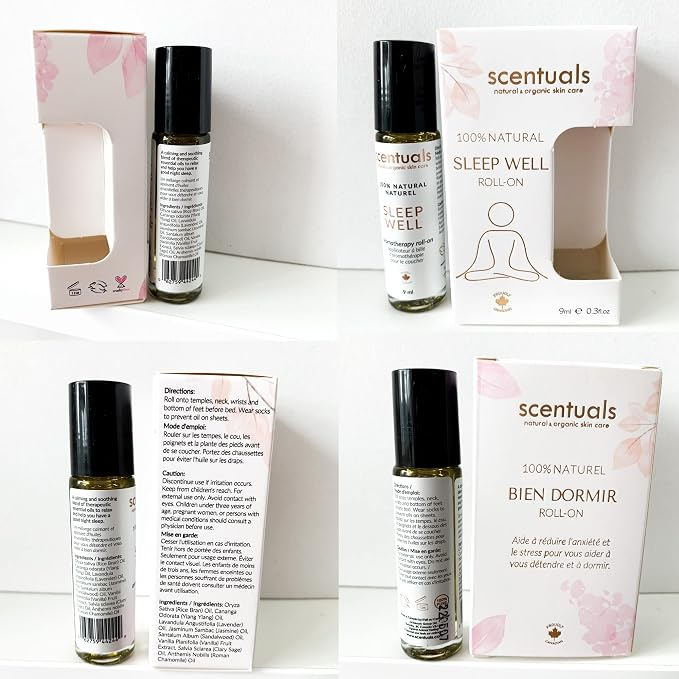 Roll On Essential Oil (Sleep Well, 0.3 fl.oz)