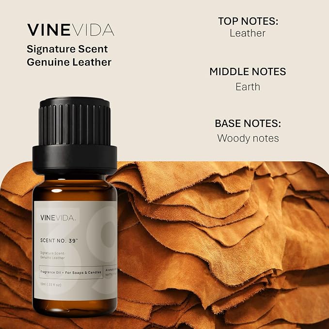 VINEVIDA [0.33oz] Scent No.39 Fragrance Oil for Candle and Soap Making - Natural Candle Scents - Made in USA