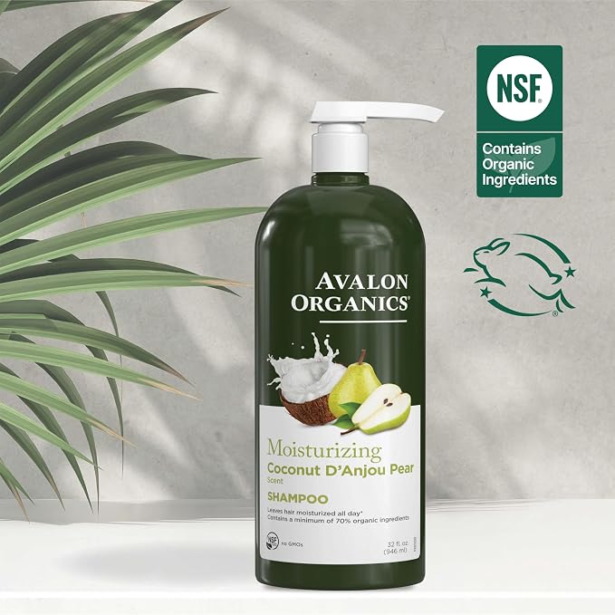 Avalon Organics All Natural Coconut Pear Shampoo, 32 Fl Oz