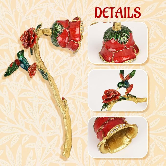 Elegant Royal-Style Candle Snuffer with Pearl Inlay, Candlesnuffers Wick Snuffer Candle Accessory for Putting Out Extinguish Candle (Red)