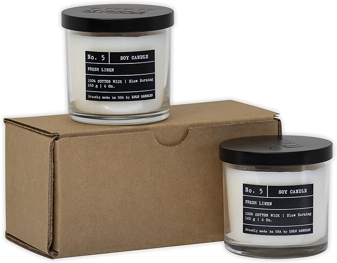 Lulu Candles | Sexy Man & Sexy Gal | Luxury Scented Soy Jar Candle | Hand Poured in The USA | Highly Scented & Long Lasting | 6 Oz. 2 Pack