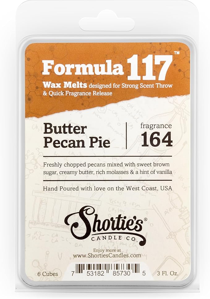Shortie's Candle Company Fall Premium Wax Melts Variety 3 Pack - 9 Oz., Strong & Long Lasting, Non-Toxic - Made with Essential & Natural Oils - Formula 117