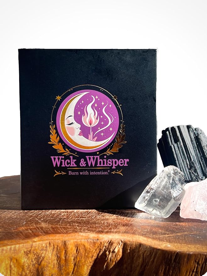 Lavender & Sandalwood Aromatherapy Soy Wax Candle for Energetic Shifts, Reflection & Restorative Healing Journeys | 10 oz Scented Candle - Lunathera Ritual Candle By Wick & Whisper