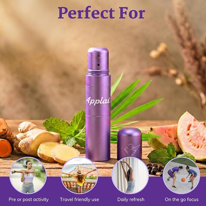 Traditional – Muscle Oil Roll On Inhaler – 2-in-1 Aromatherapy Roller – Plai Oil Ginger Turmeric Massage - Soothing - Muscle Roller Lumbar Knees & Calves- Lavender - 2g