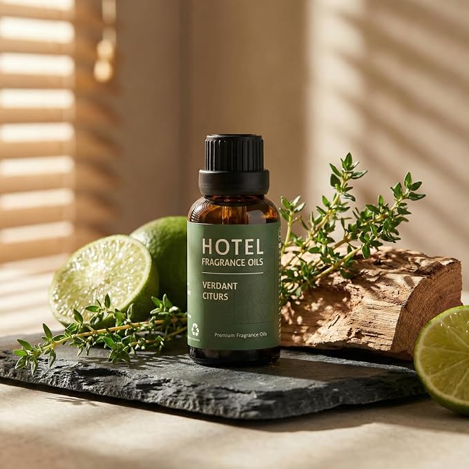 Verdant Citrus Diffuser Oil – Luxury Hotel-Inspired Essential Oils for Diffusers Aromatherapy – Fragrance Oil Blend – Refreshing Home Essentials for Living Room & Bathroom – 30ml