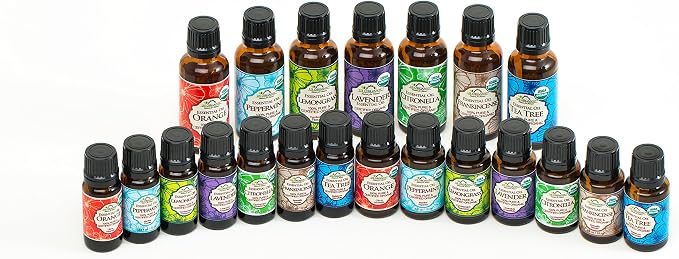 US Organic 100% Pure Tea Tree Essential Oil, Steam Distilled, USDA Certified Organic, for Hair, Skin, Scalp, Foot, Toenails, and Nail Polish - 30 ml, 2 Pack