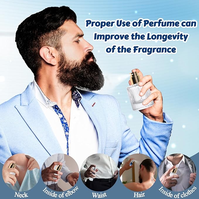JUYRLE Perfume Making Kit- DIY Cologne Making Kit for Men, Make Your Own Scent with Essential Oil, Spray Bottle, Men's Cologne, Perfume Making Kit for Adults, Scent Set Gifts for Women Boyfriend