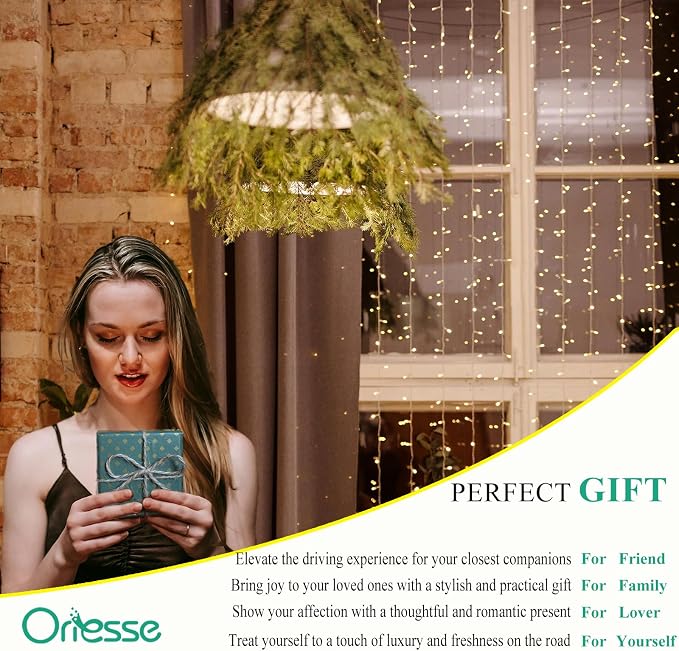 ORIESSE Dargon Car Accessories,Fire Dragon Air Vent Clips Car Air Freshener,2pcs Bling Red Yellow Enamel Wyvern Dashboard Decorations,Refillable Outlet Diffuser